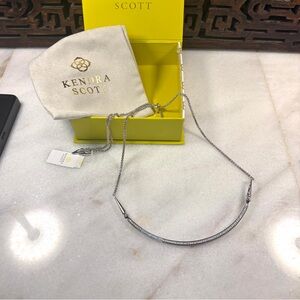 Kendra Scott Scottie Rhodium Choker Necklace